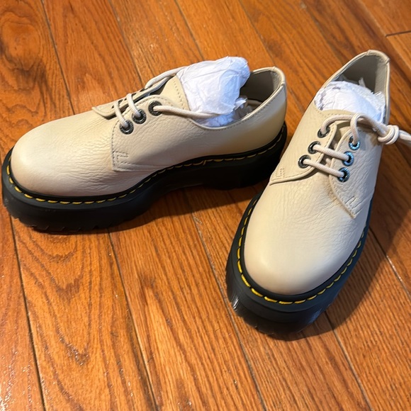 NWT Dr Martens 1461 Quad II Parchment Beige - 7 - Picture 4 of 9